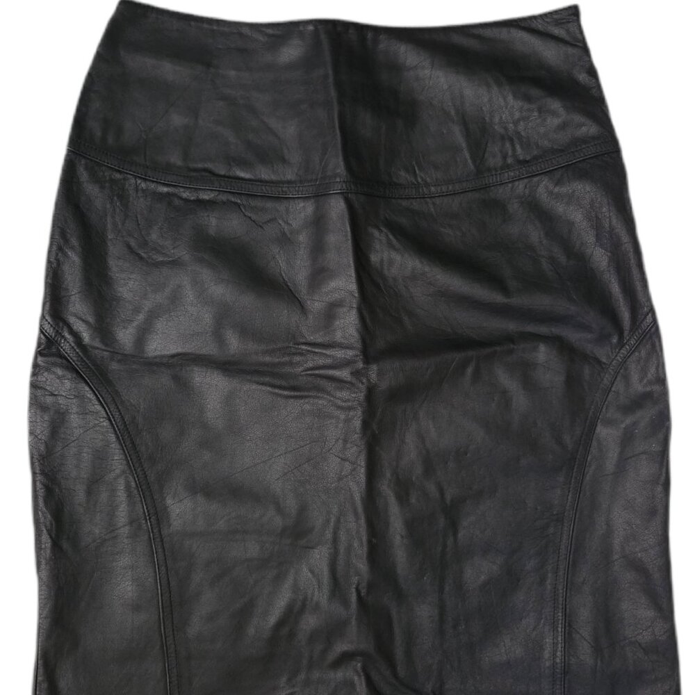 Genuine Leather pencil skirt